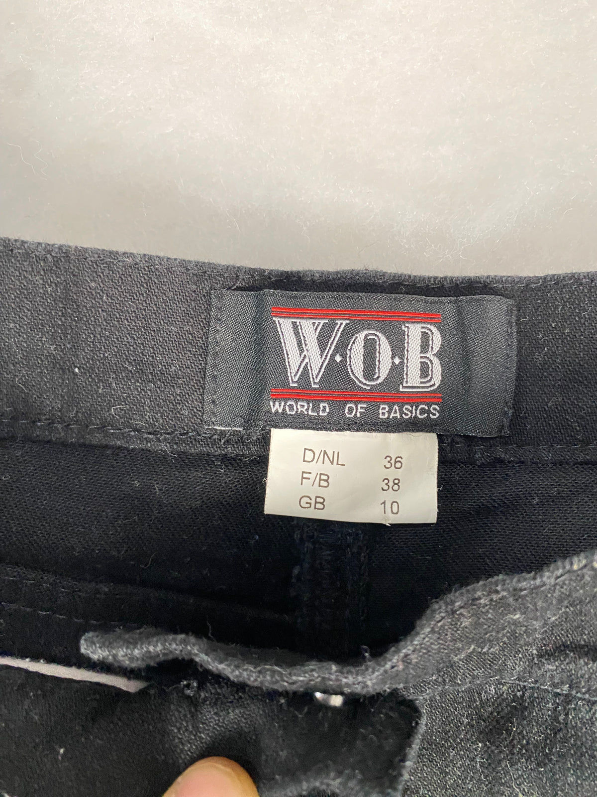 Jeans W.O.B neri vintage – Unisex Taglia S (IT 42)