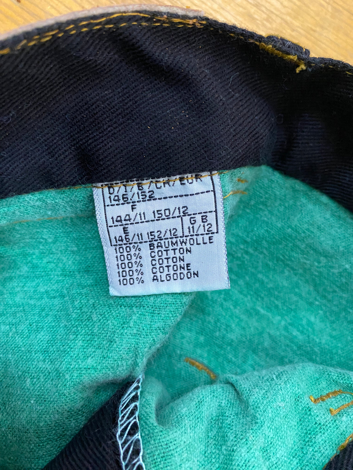 Pantaloni ragazza neri vintage – Taglia S (junior 150/12)