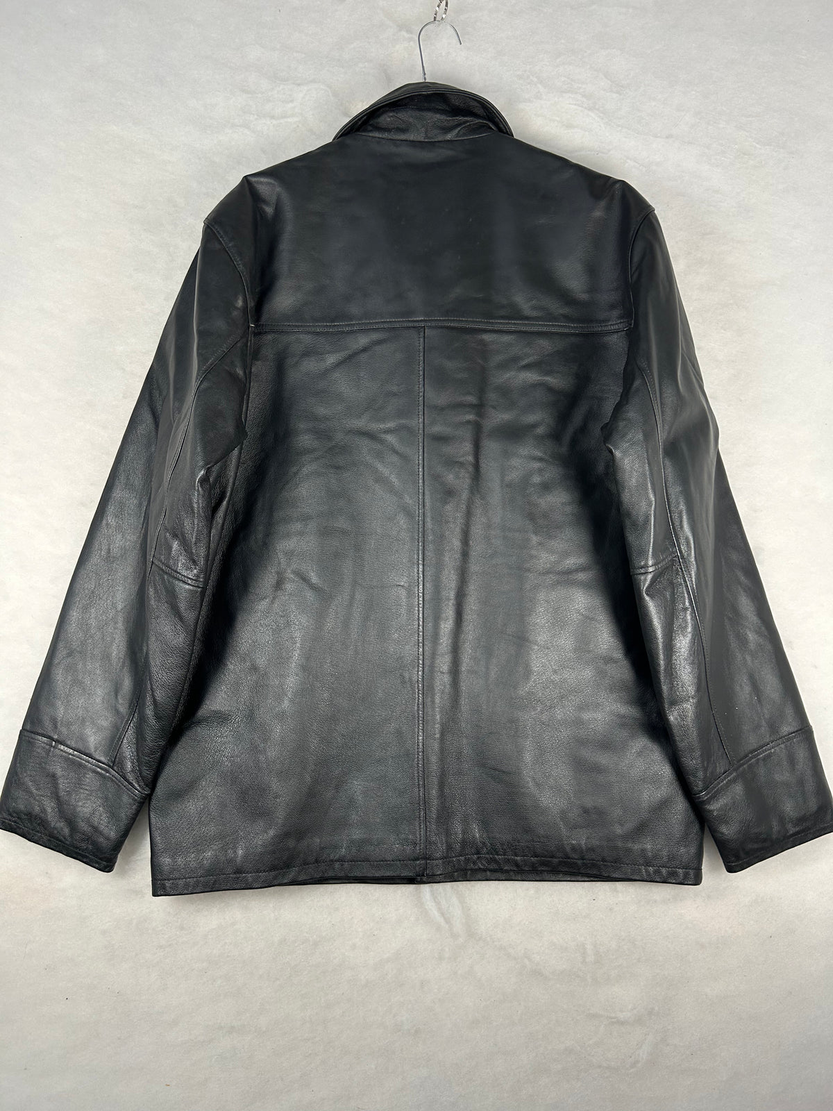 Giacca di pelle In Extenso nera vintage – Uomo Taglia L