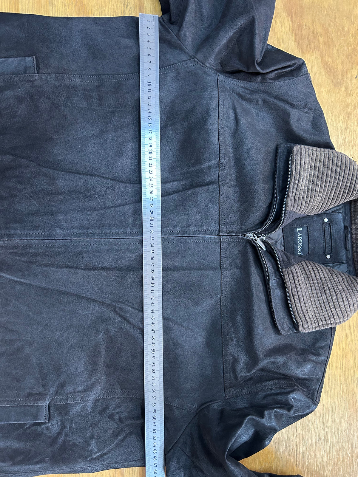 Giacca di pelle Larusso marrone vintage – Uomo Taglia 2XL