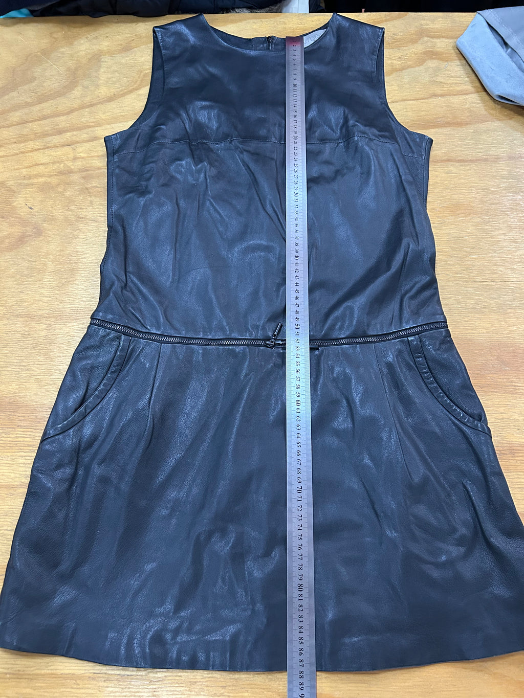 Abito di pelle nero vintage – Donna Taglia S