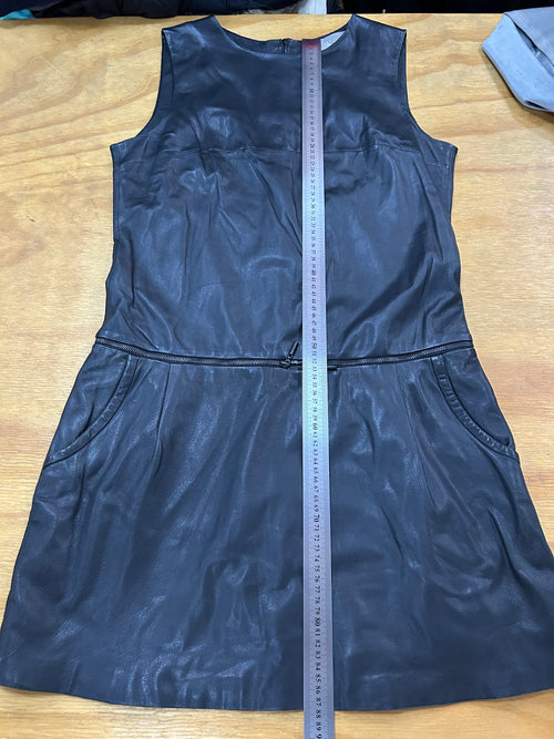Abito di pelle nero vintage – Donna Taglia S