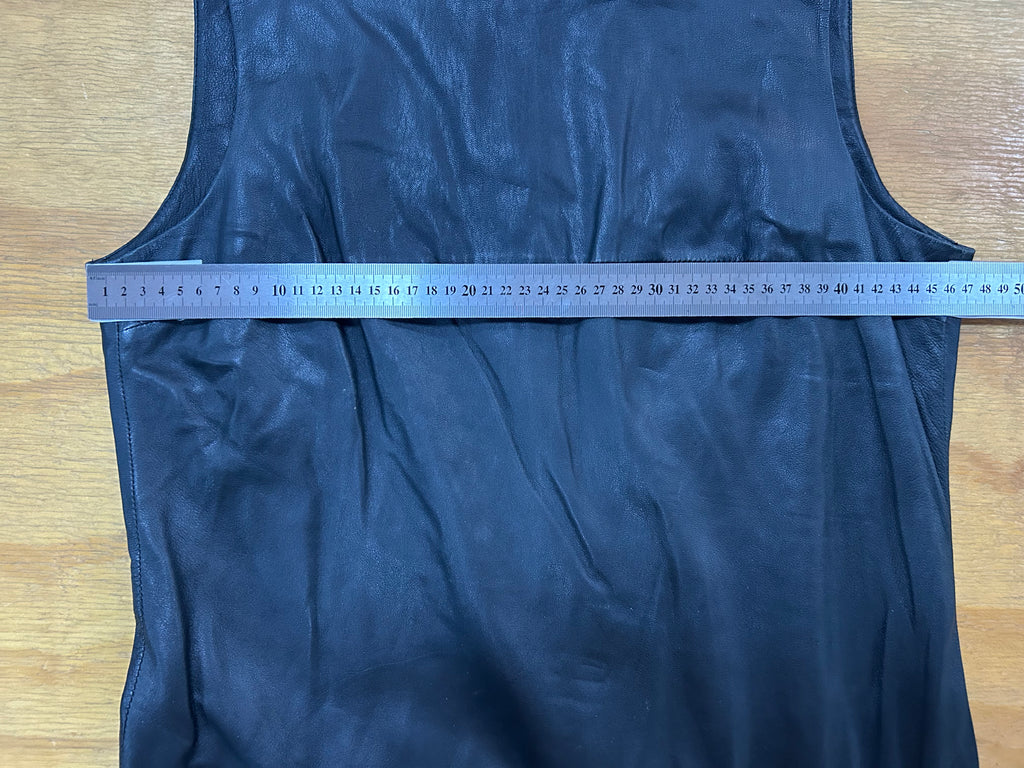 Abito di pelle nero vintage – Donna Taglia S