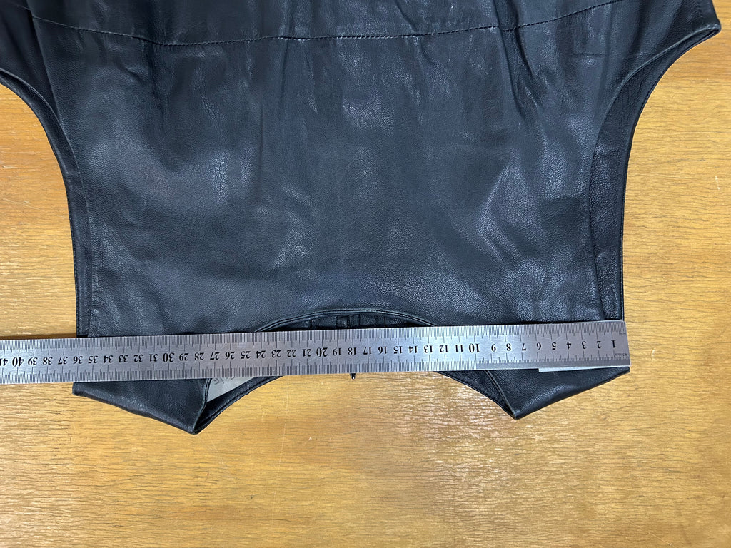 Abito di pelle nero vintage – Donna Taglia S