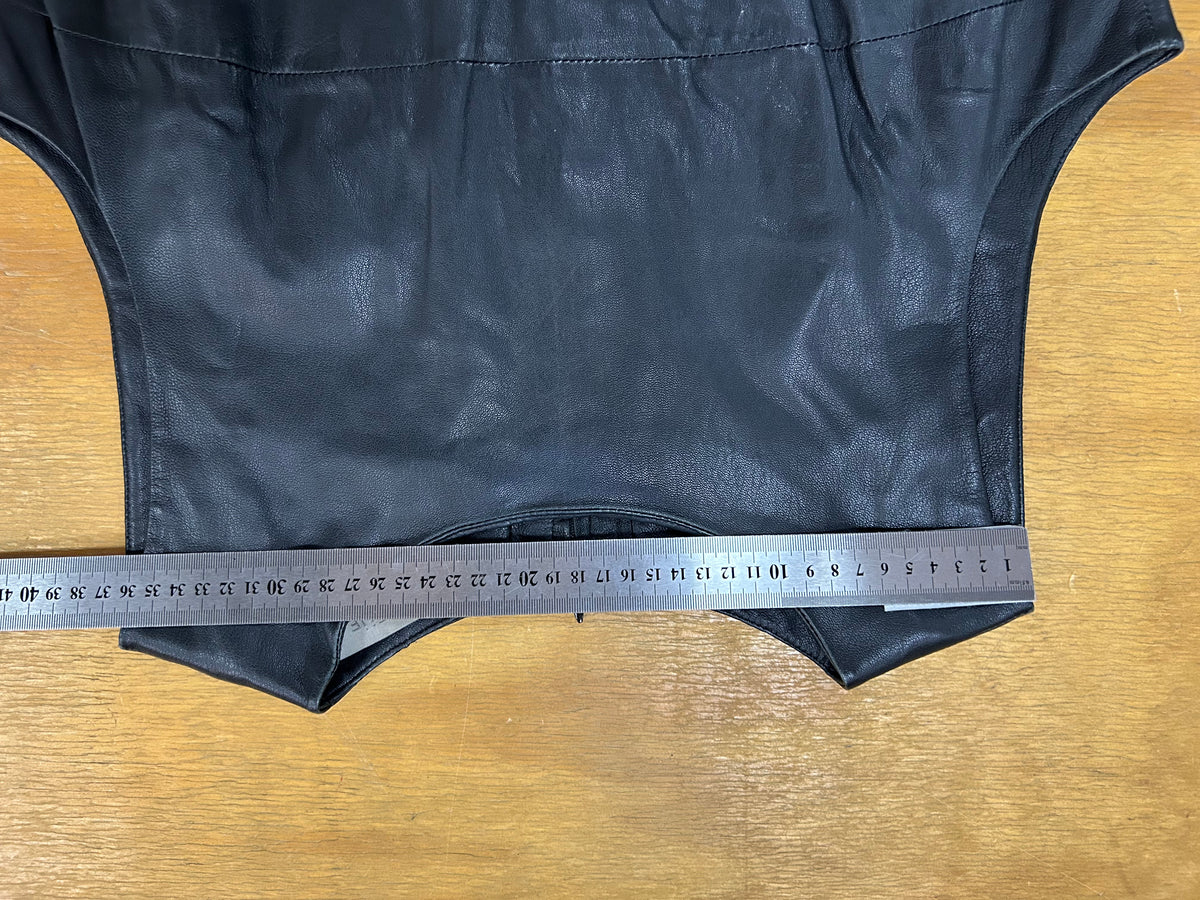 Abito di pelle nero vintage – Donna Taglia S