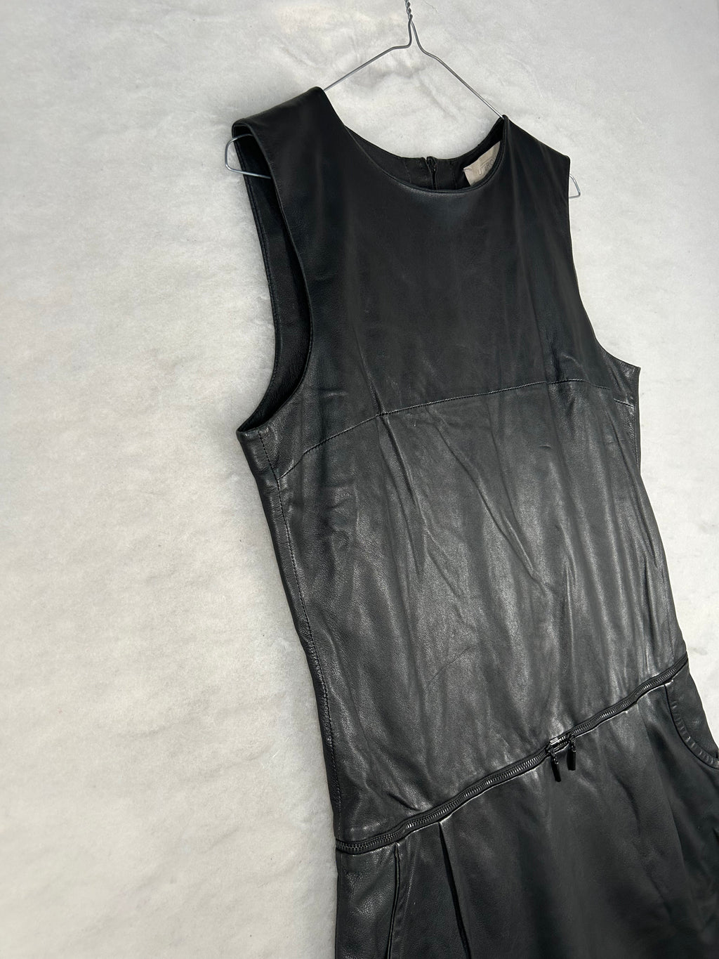 Abito di pelle nero vintage – Donna Taglia S