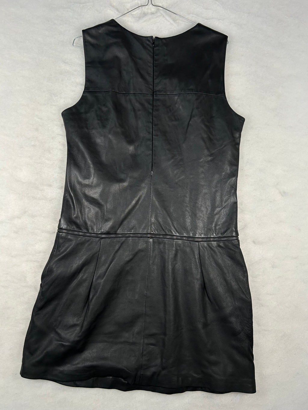 Abito di pelle nero vintage – Donna Taglia S