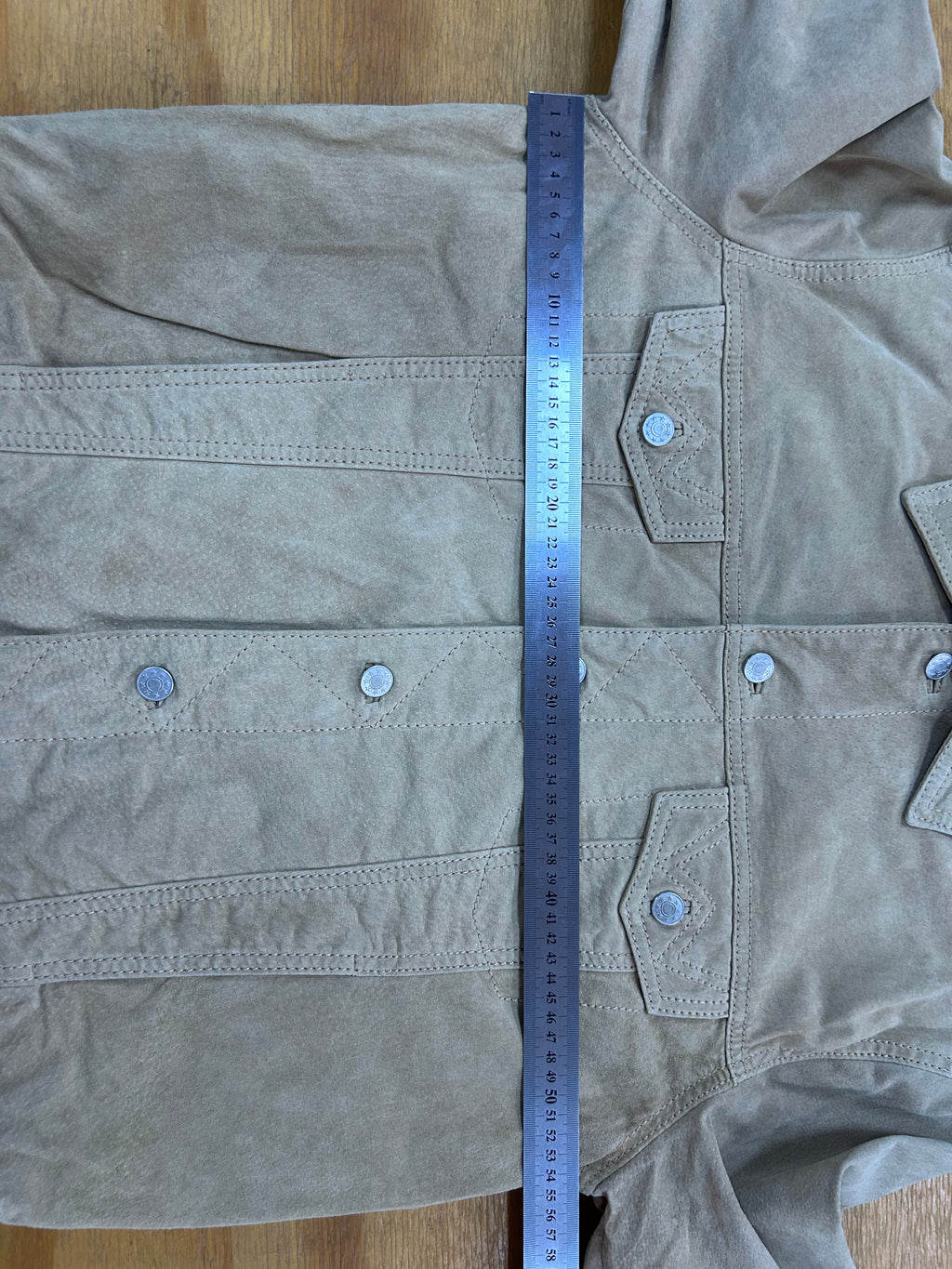 Giacca in velluto a coste beige vintage – Uomo Taglia L