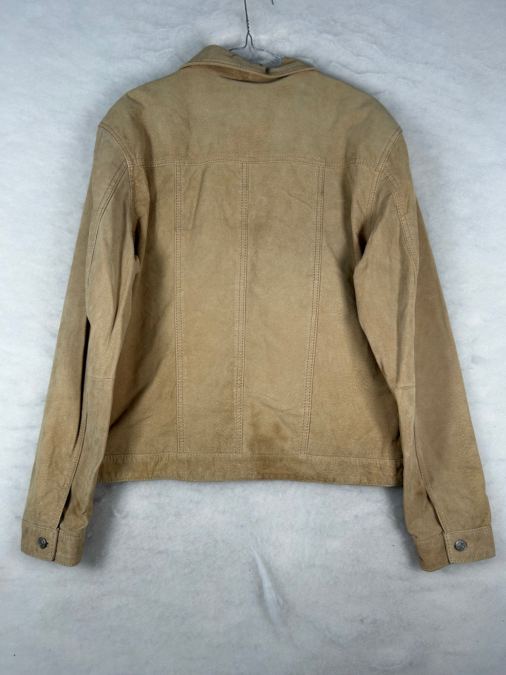 Giacca in velluto a coste beige vintage – Uomo Taglia L
