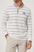 Polo US Open a righe bianca vintage – Uomo Taglia XXL