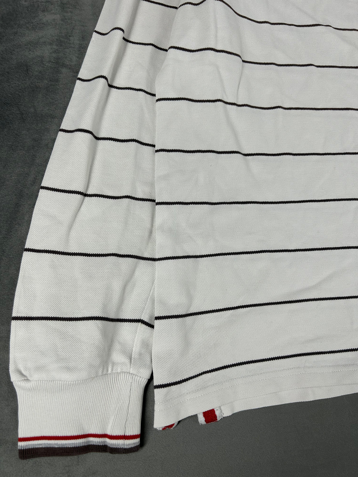 Polo US Open a righe bianca vintage – Uomo Taglia XXL