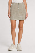 Gonna in velluto a coste beige vintage – Donna Taglia M