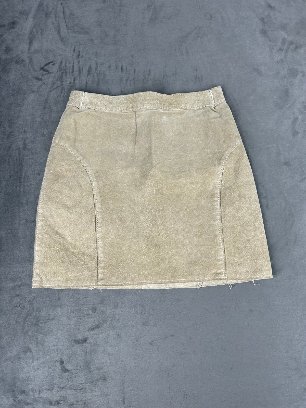 Gonna in velluto a coste beige vintage – Donna Taglia M