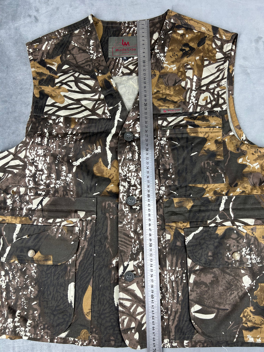 Gilet smanicato mimetico vintage – Uomo Taglia L