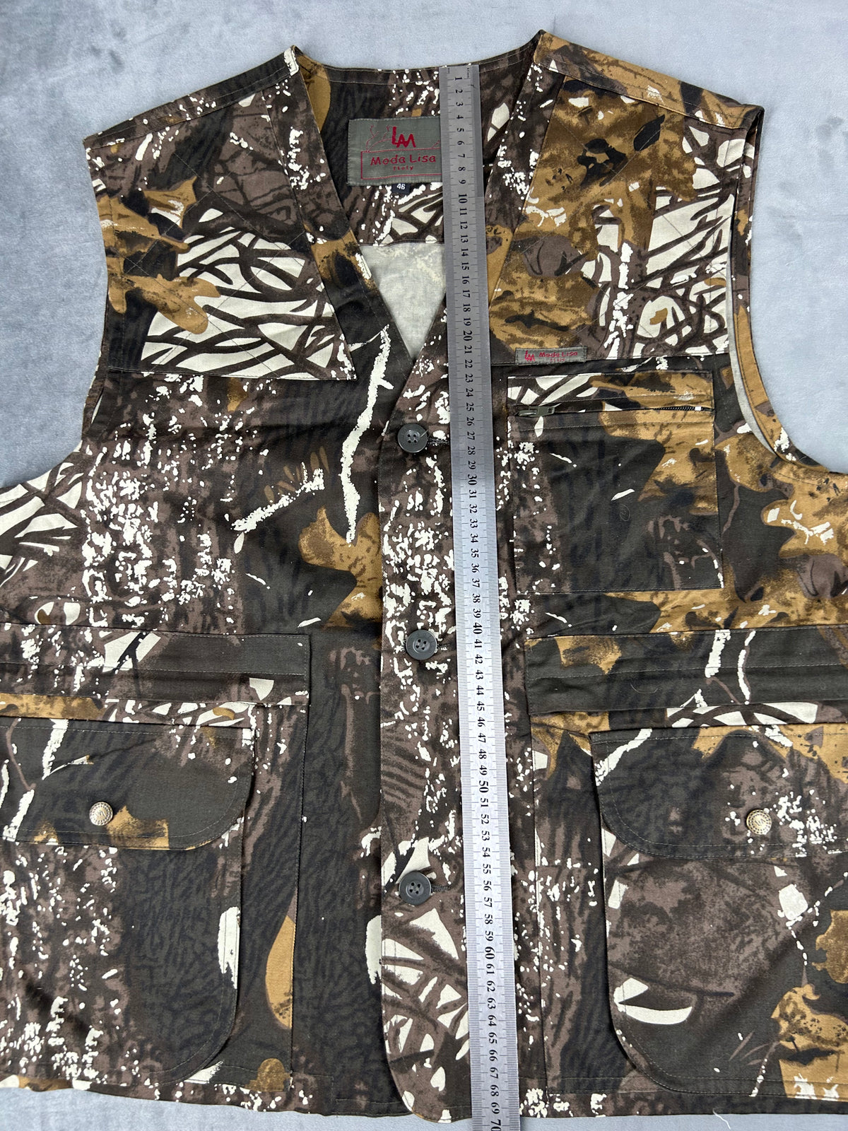 Gilet smanicato mimetico vintage – Uomo Taglia L