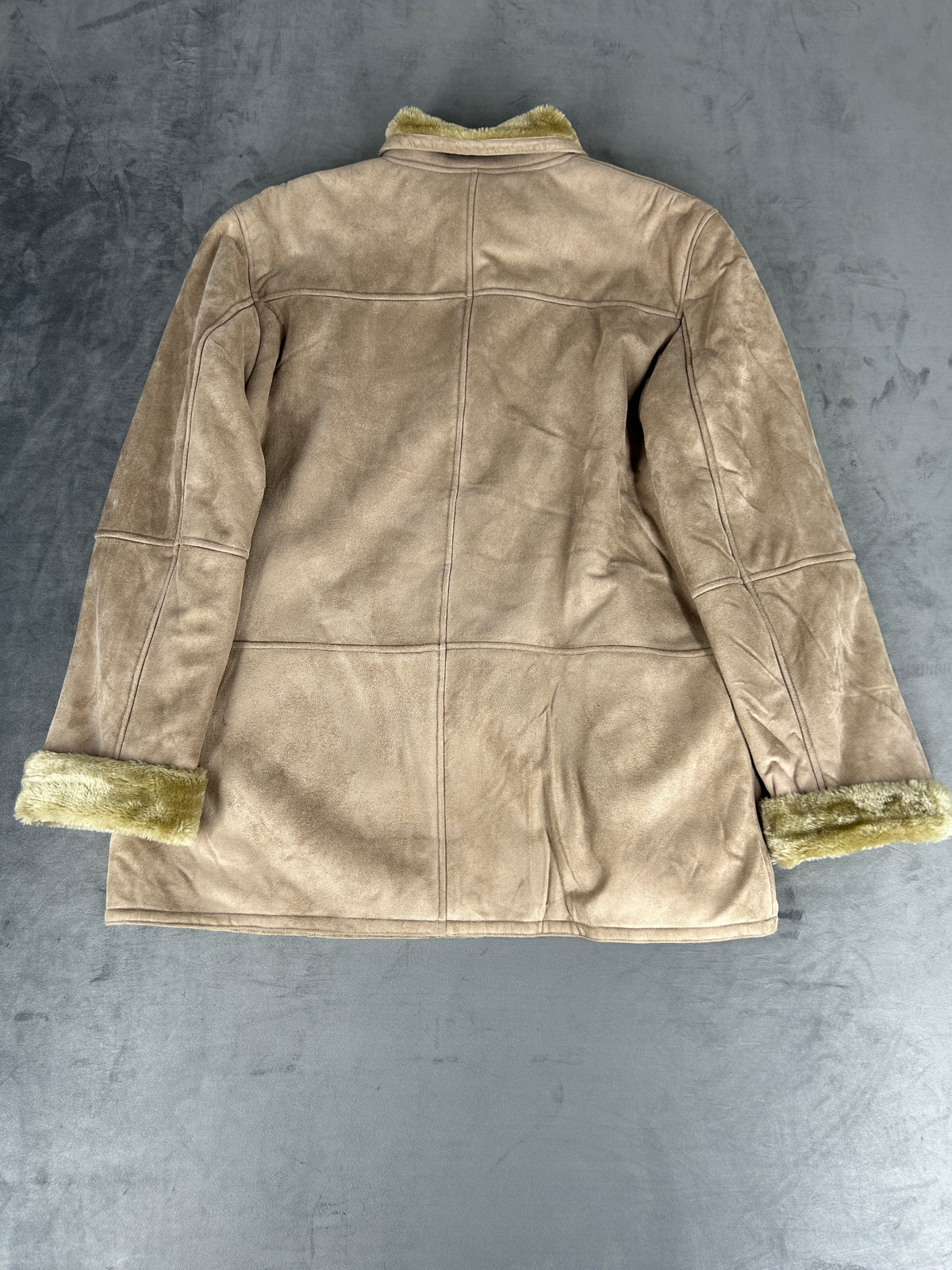 Cappotto in montone beige vintage – Donna Taglia S (IT 40)