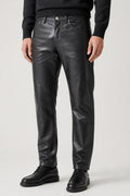 Pantaloni di pelle neri vintage – Uomo Taglia L