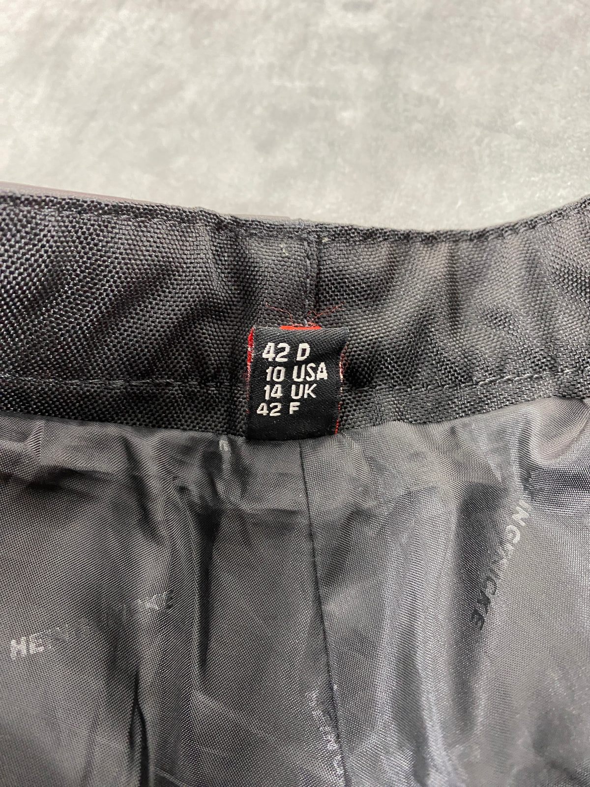 Pantaloni di pelle neri vintage – Donna Taglia M (IT 42)