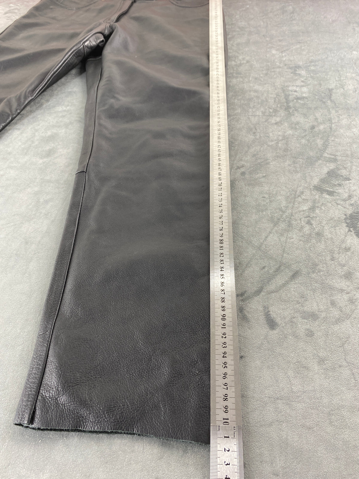 Pantaloni di pelle neri vintage – Donna Taglia M (IT 42)