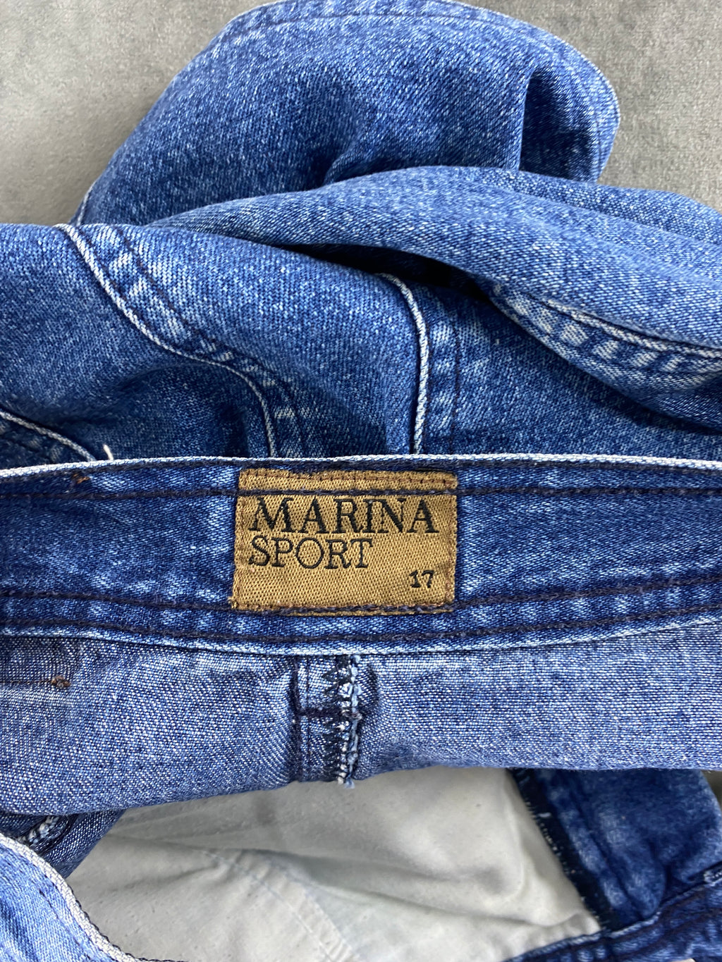 Gonna di jeans al ginocchio vintage – Donna Taglia L (IT 47)