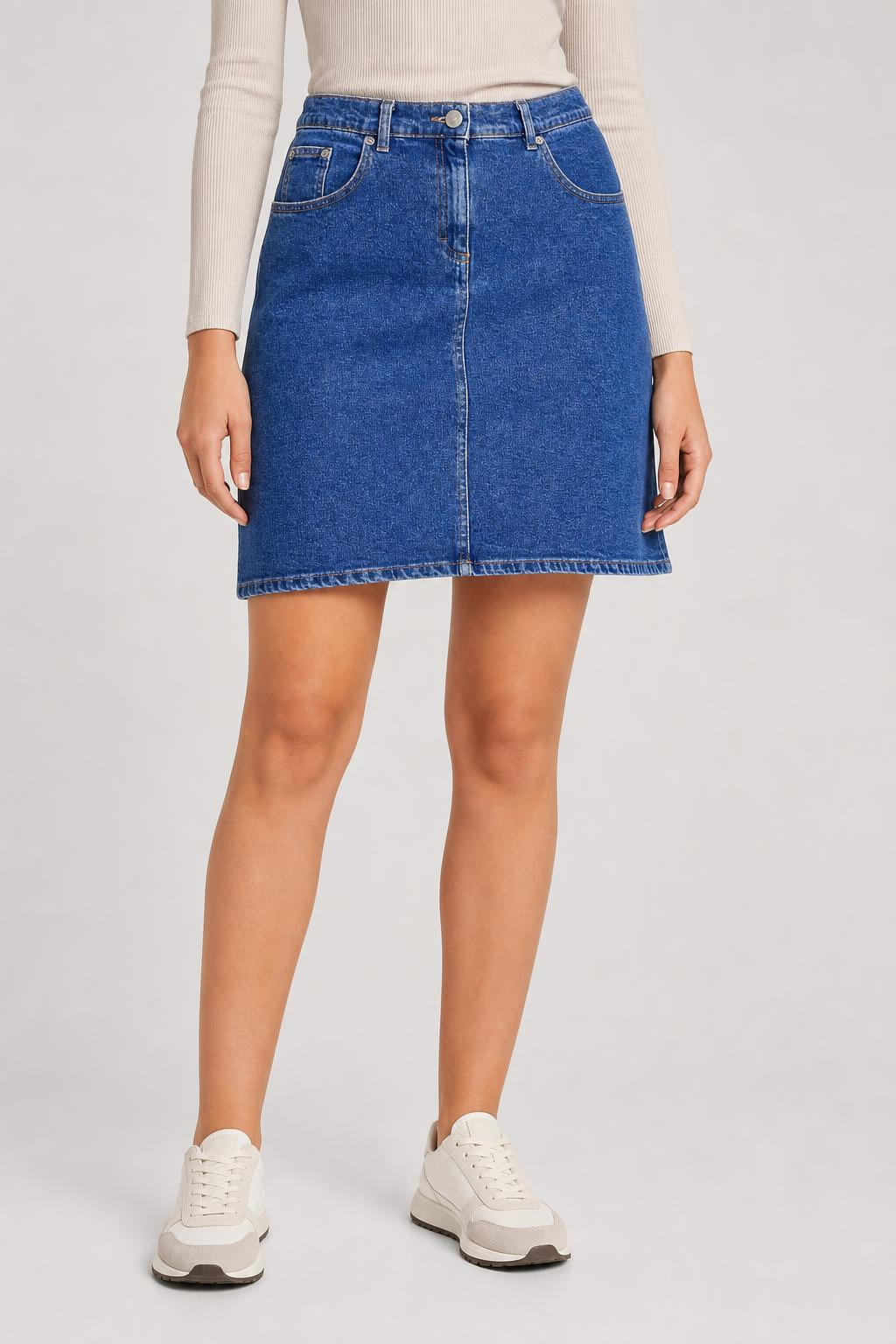 Minigonna di jeans vintage – Donna Taglia L
