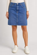 Gonna di jeans al ginocchio vintage – Donna Taglia M (IT 42)