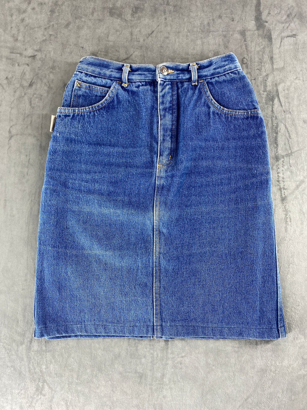 Gonna di jeans al ginocchio vintage – Donna Taglia M (IT 42)