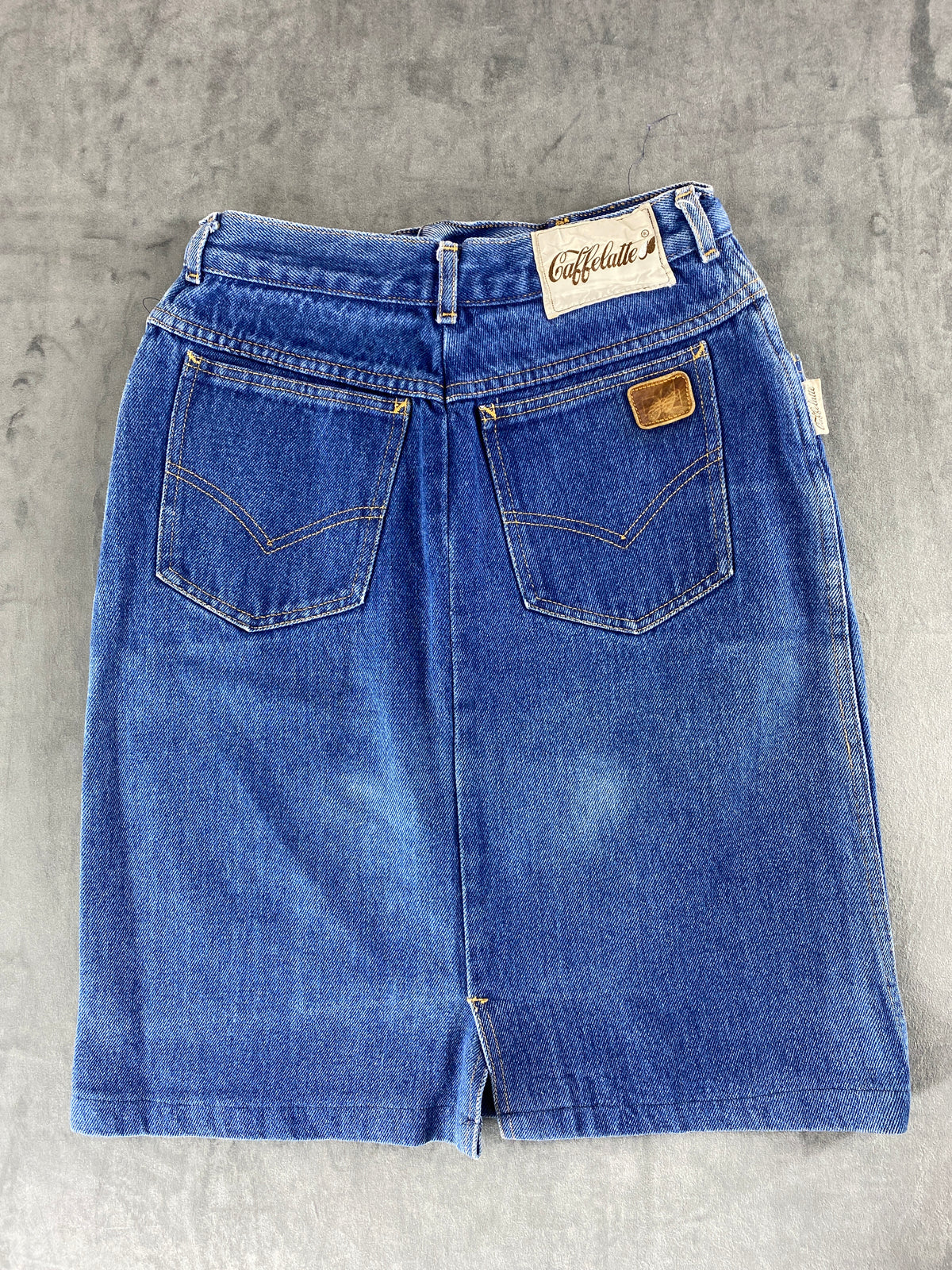 Gonna di jeans al ginocchio vintage – Donna Taglia M (IT 42)