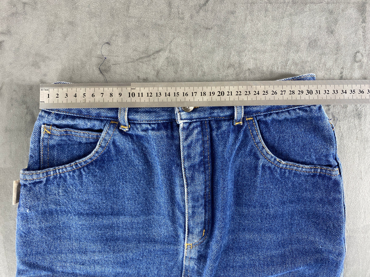 Gonna di jeans al ginocchio vintage – Donna Taglia M (IT 42)