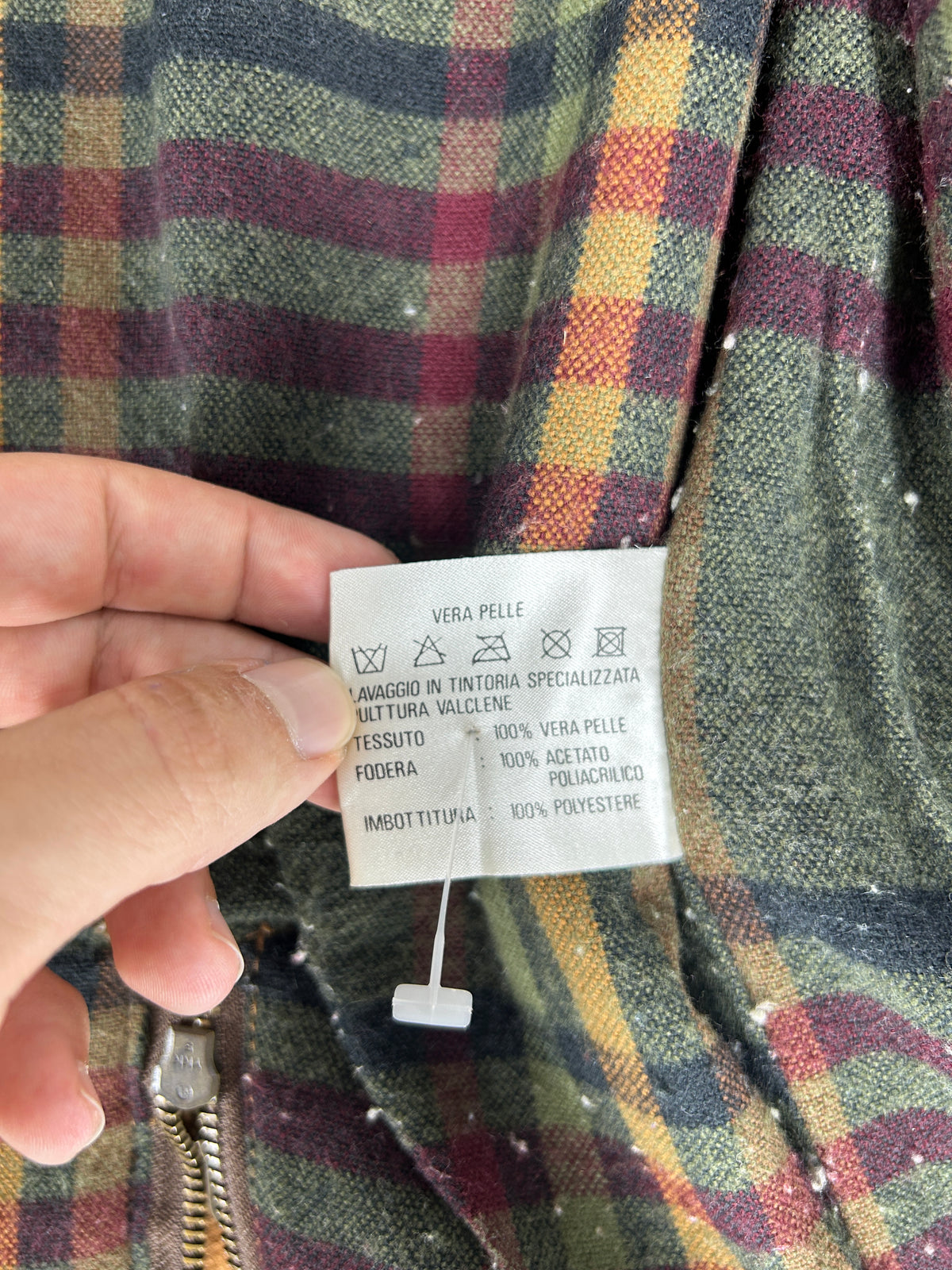 Giaccone in pelle scamosciata cammello vintage – Uomo Taglia XL
