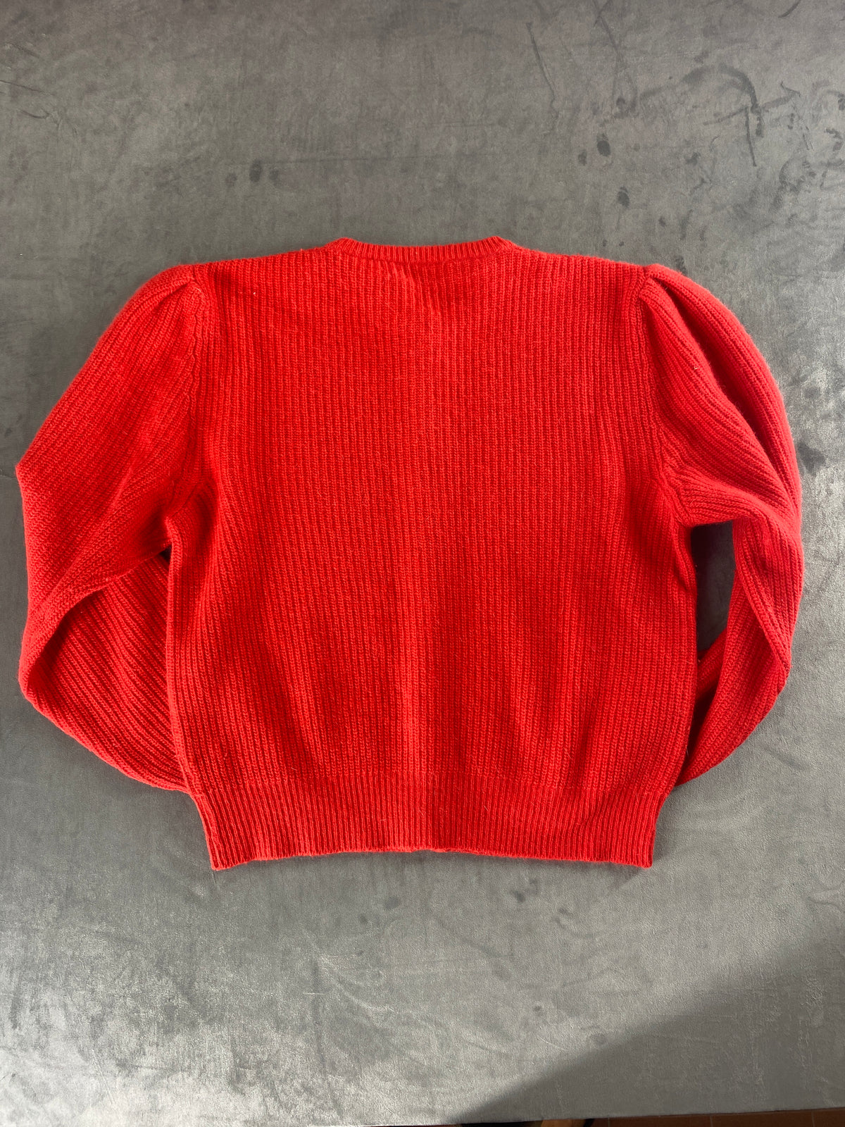 Cardigan in maglia rosso vintage – Donna Taglia L