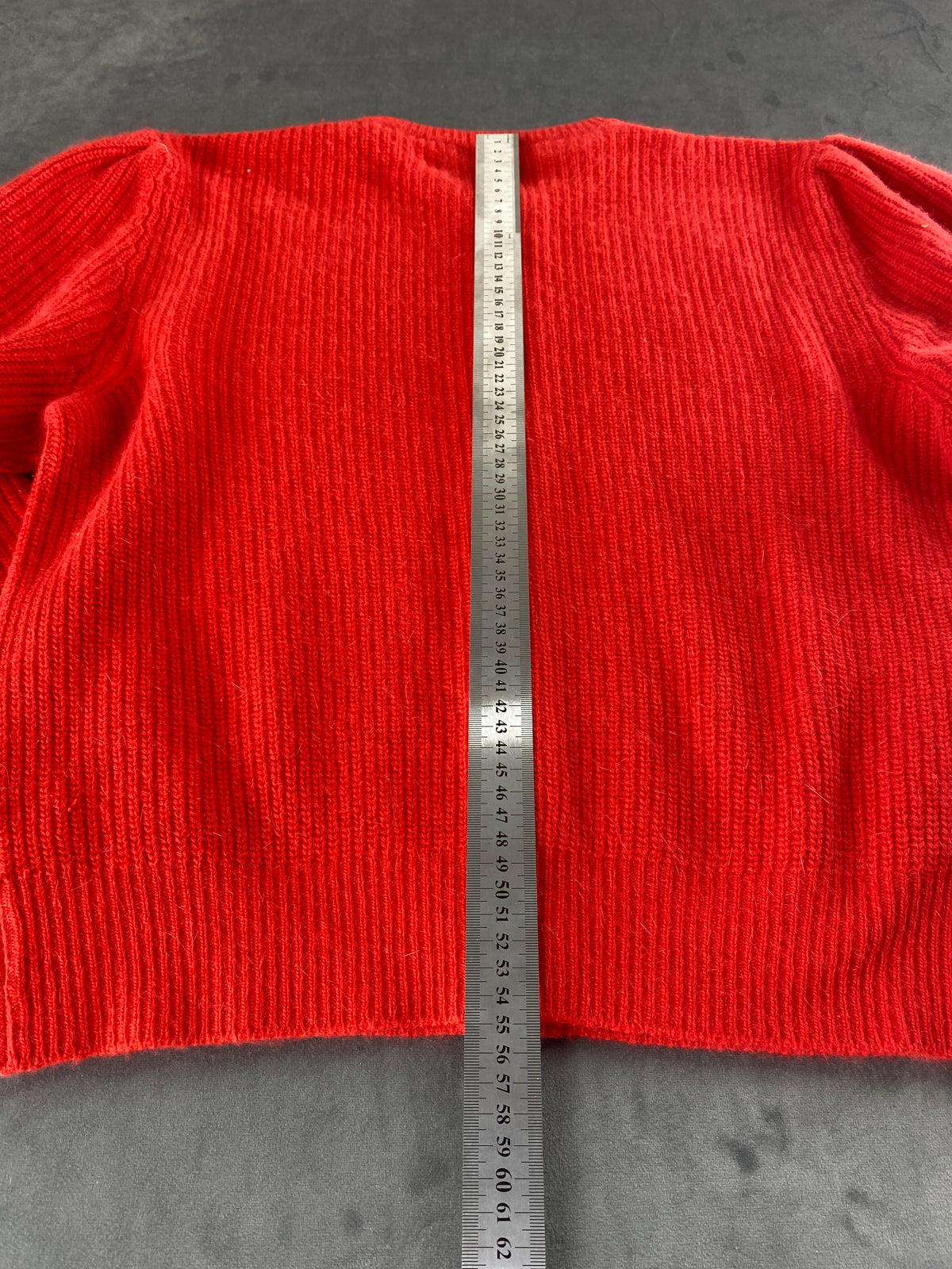 Cardigan in maglia rosso vintage – Donna Taglia L