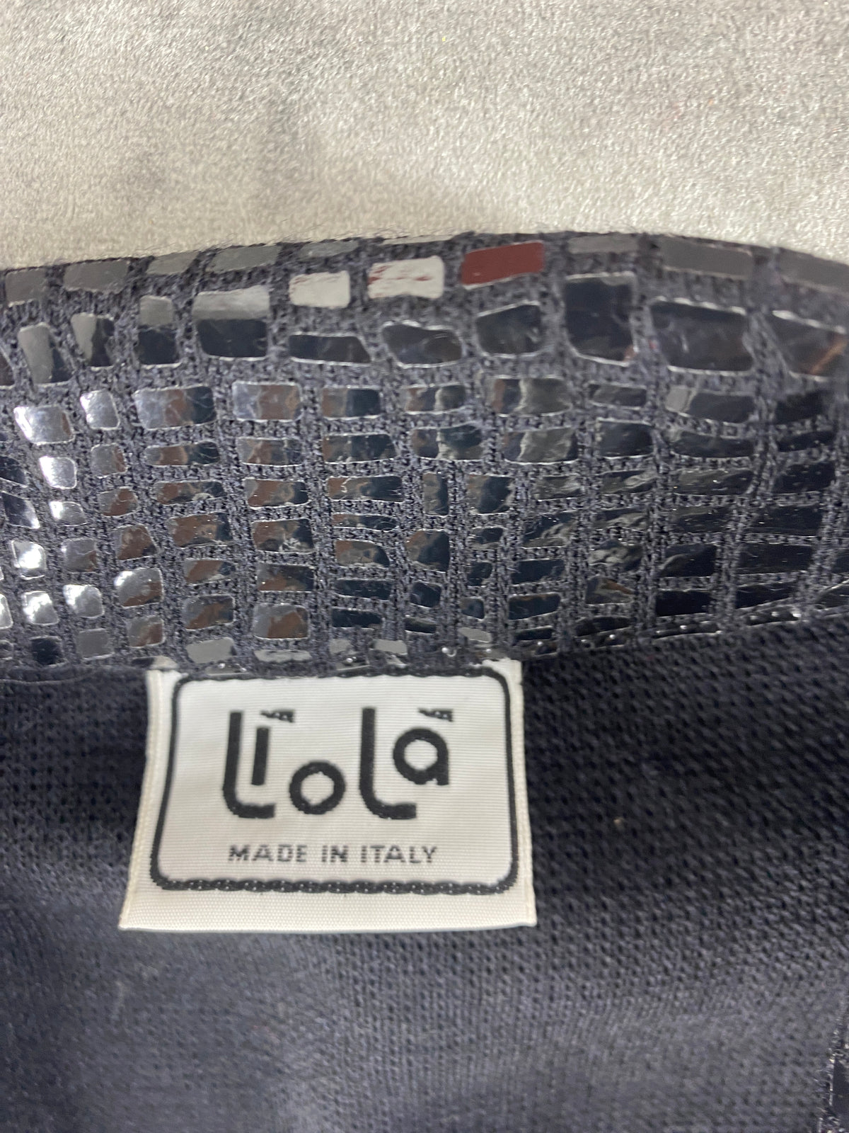 Blazer in maglia grigio con inserti effetto cocco Liolà vintage – Donna Taglia L (IT 44)