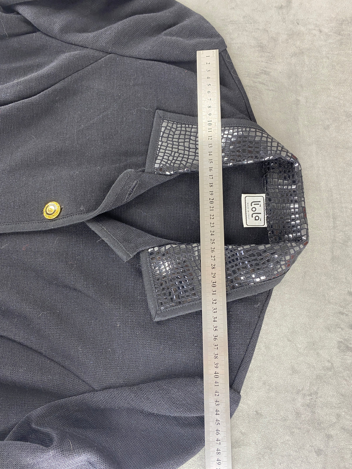 Blazer in maglia grigio con inserti effetto cocco Liolà vintage – Donna Taglia L (IT 44)