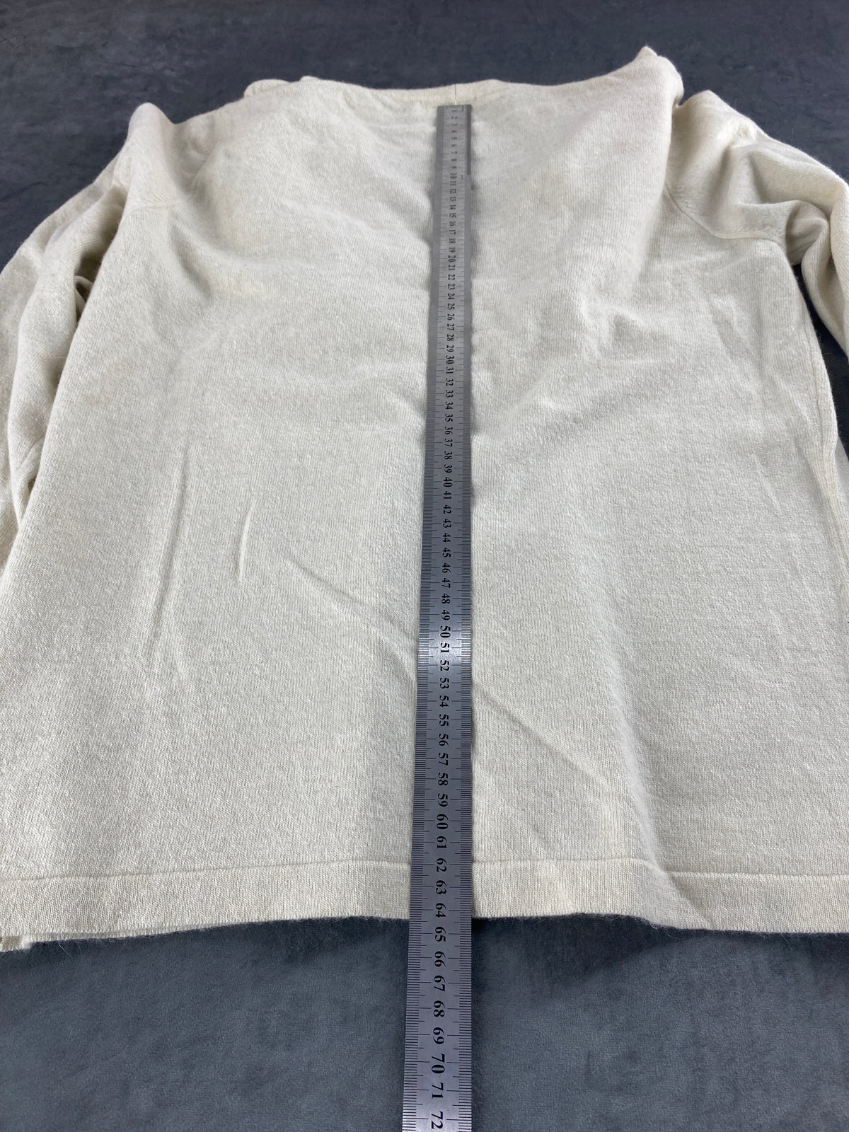 Cardigan panna con rouches Musetti vintage – Donna Taglia M (IT 42)