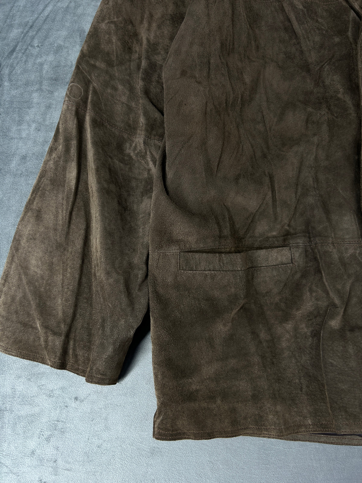 Blazer in camoscio marrone Target vintage – Uomo Taglia XL