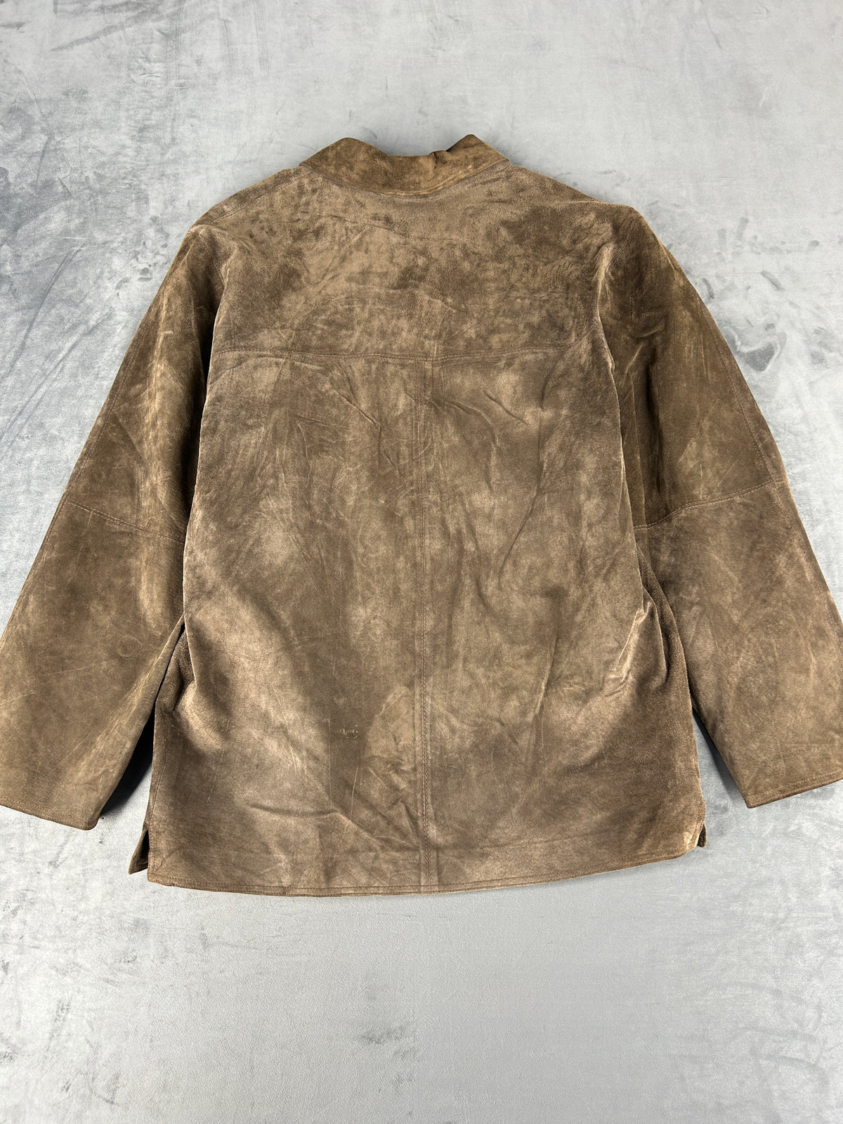 Blazer in camoscio marrone Target vintage – Uomo Taglia XL