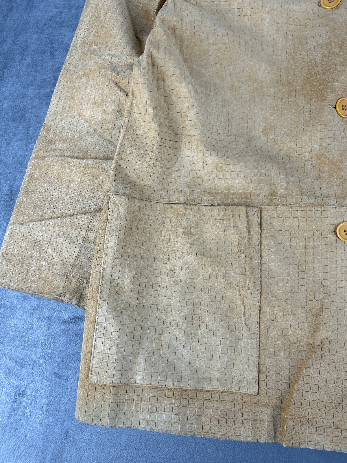 Giacca in camoscio paglia lavorato Lei Lei vintage – Donna Taglia L (IT 44)