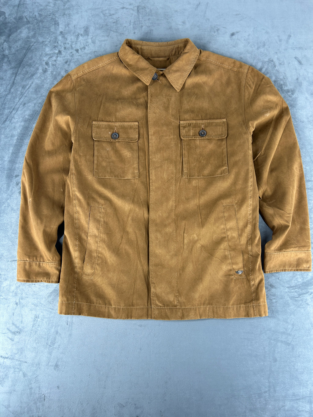 Overshirt in camoscio cammello Healey vintage – Uomo Taglia L