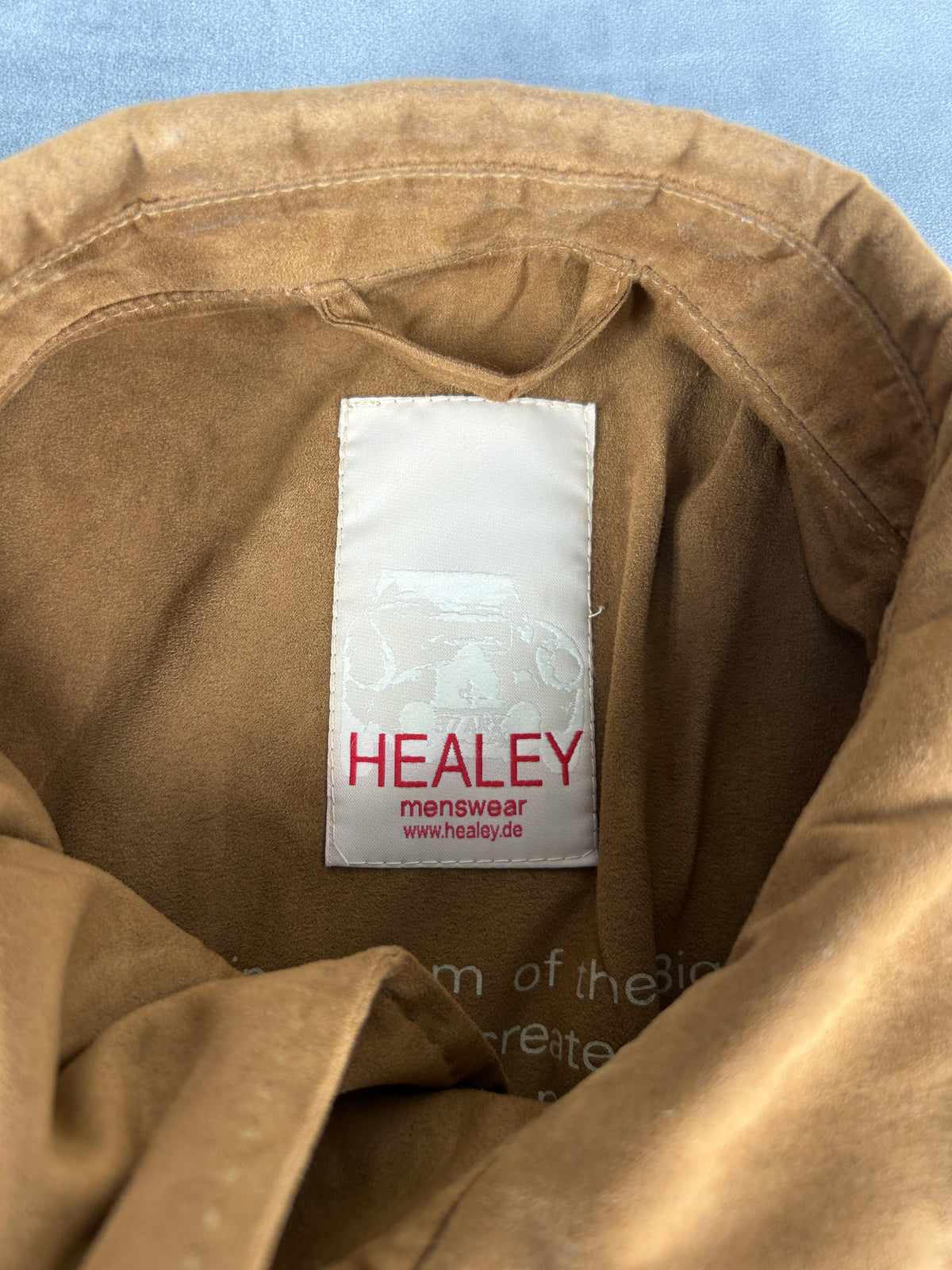 Overshirt in camoscio cammello Healey vintage – Uomo Taglia L
