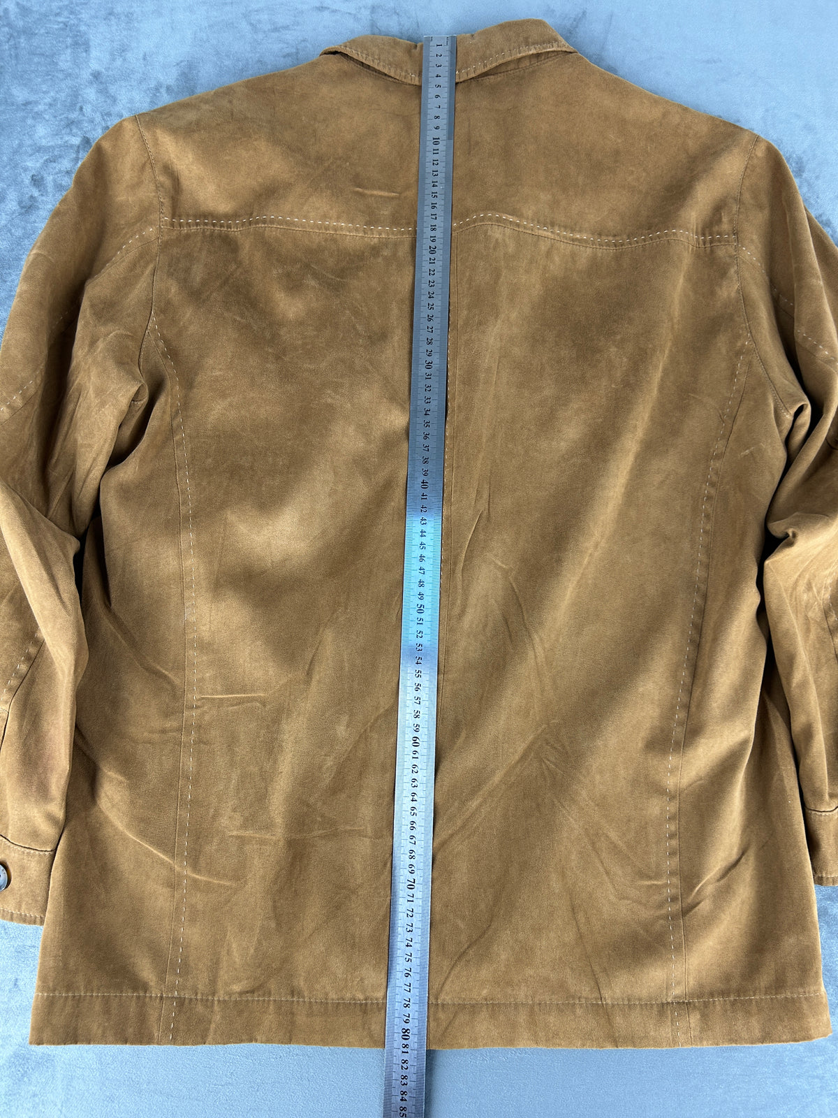 Overshirt in camoscio cammello Healey vintage – Uomo Taglia L