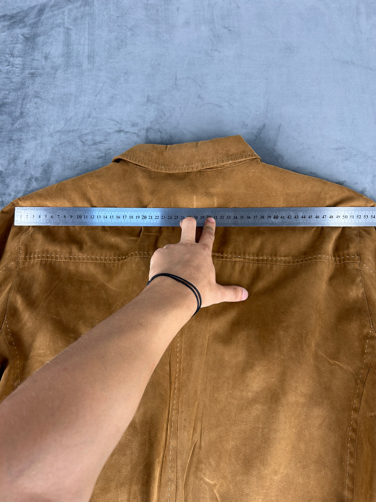 Overshirt in camoscio cammello Healey vintage – Uomo Taglia L