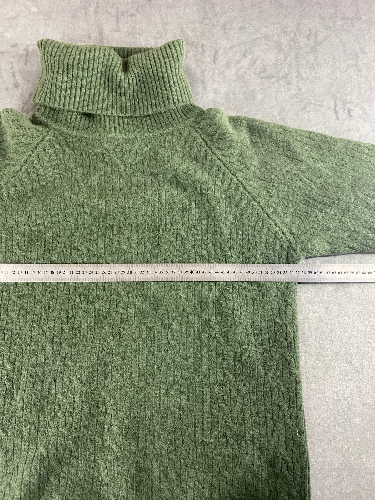 Dolcevita verde salvia a trecce Mabb vintage – Donna Taglia M (IT 42)