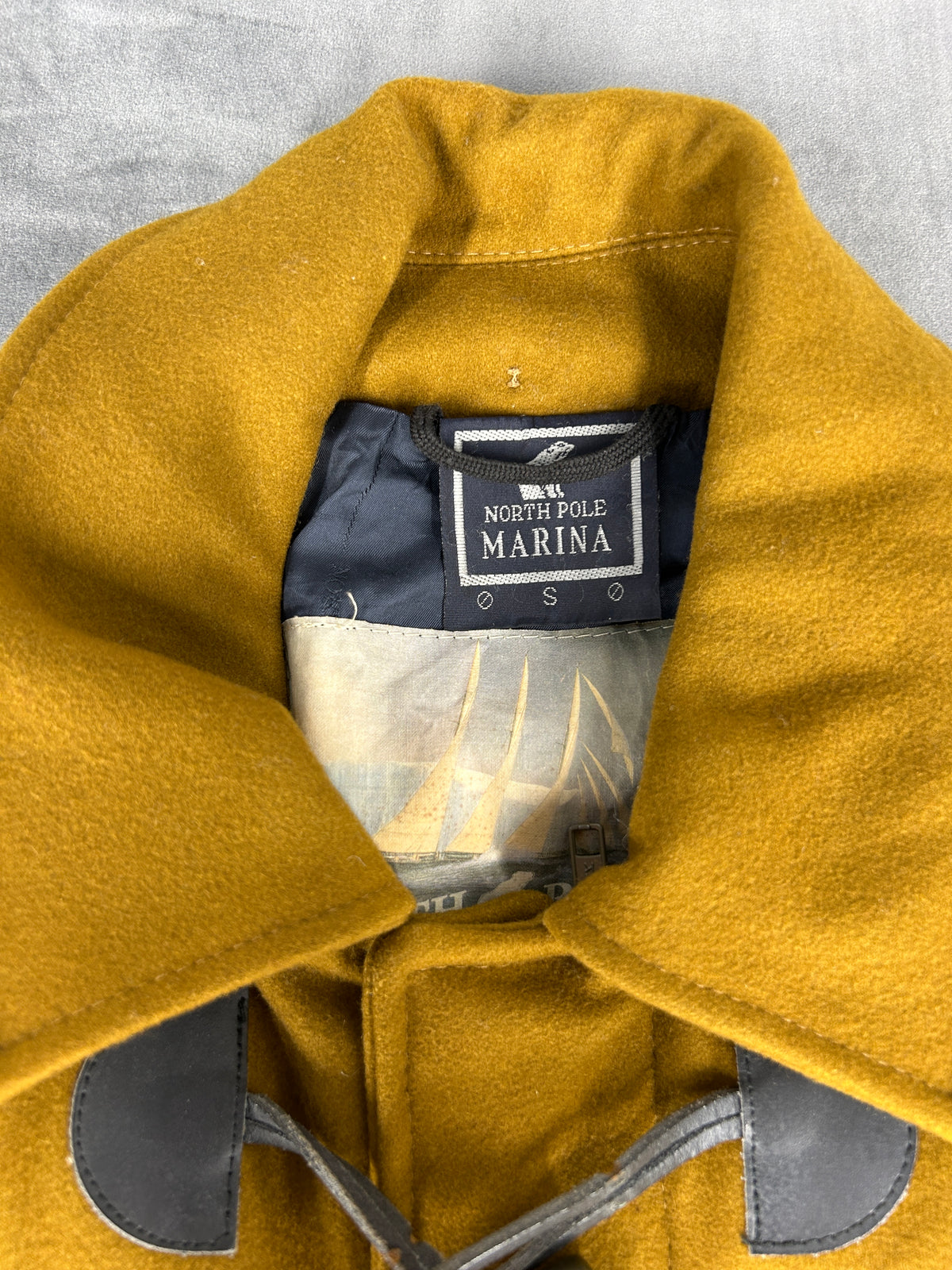 Montgomery in lana giallo senape North Pole Marina vintage – Uomo Taglia S