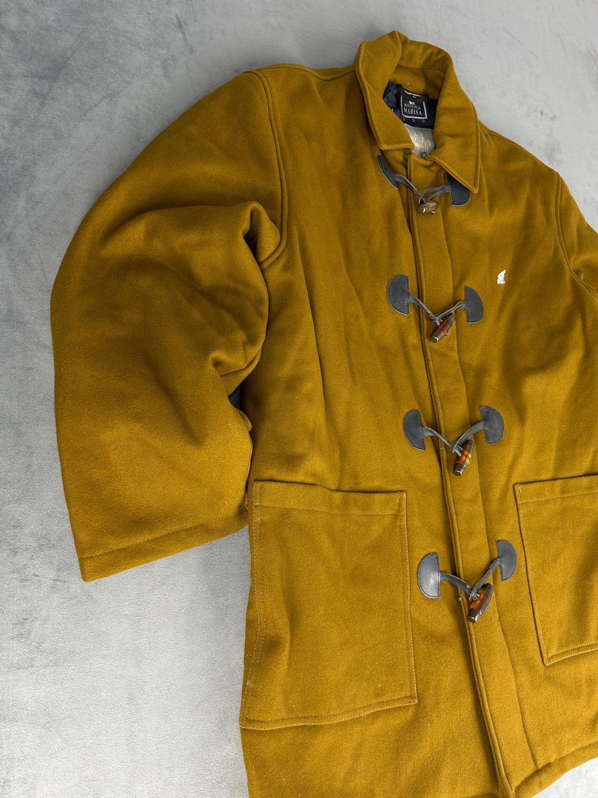 Montgomery in lana giallo senape North Pole Marina vintage – Uomo Taglia S