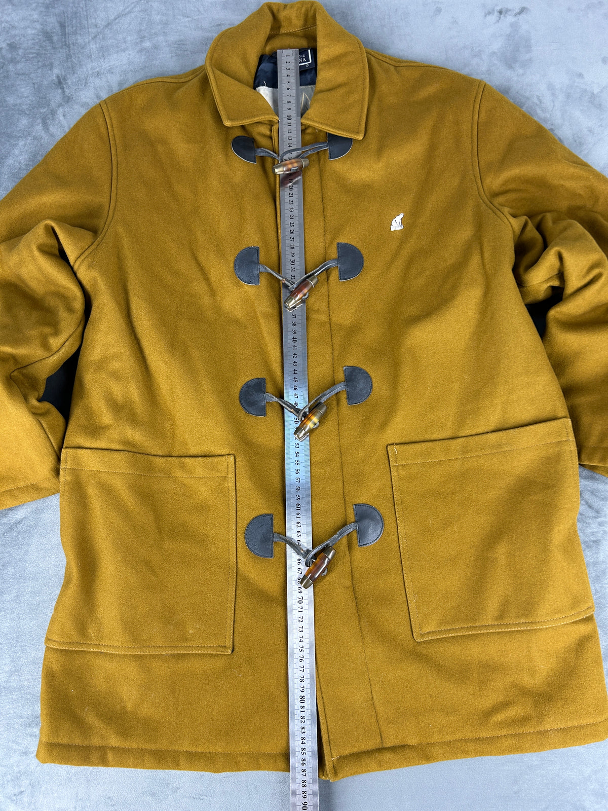 Montgomery in lana giallo senape North Pole Marina vintage – Uomo Taglia S