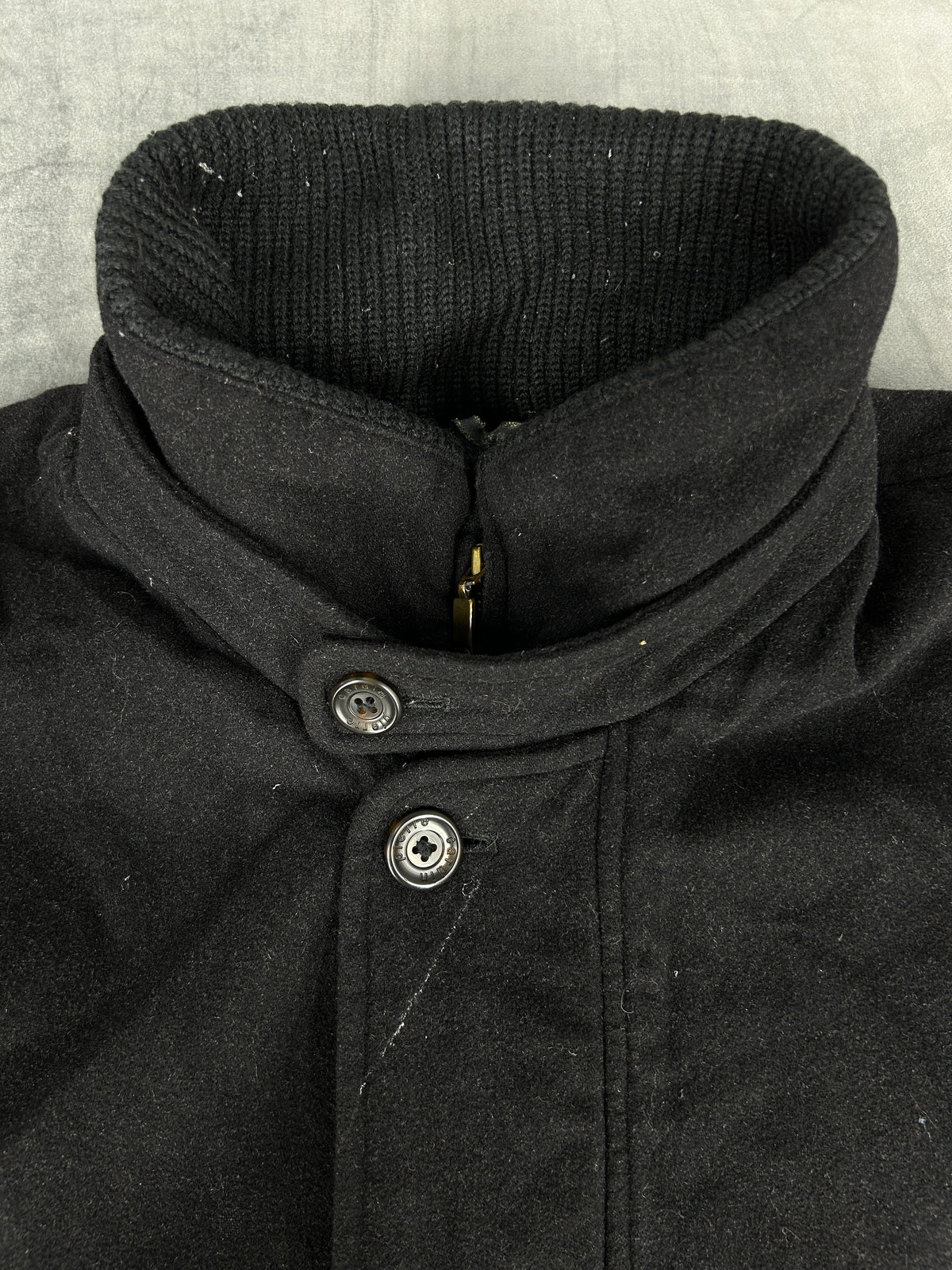 Giaccone con collo alto nero Pierre Cardin vintage – Uomo Taglia L