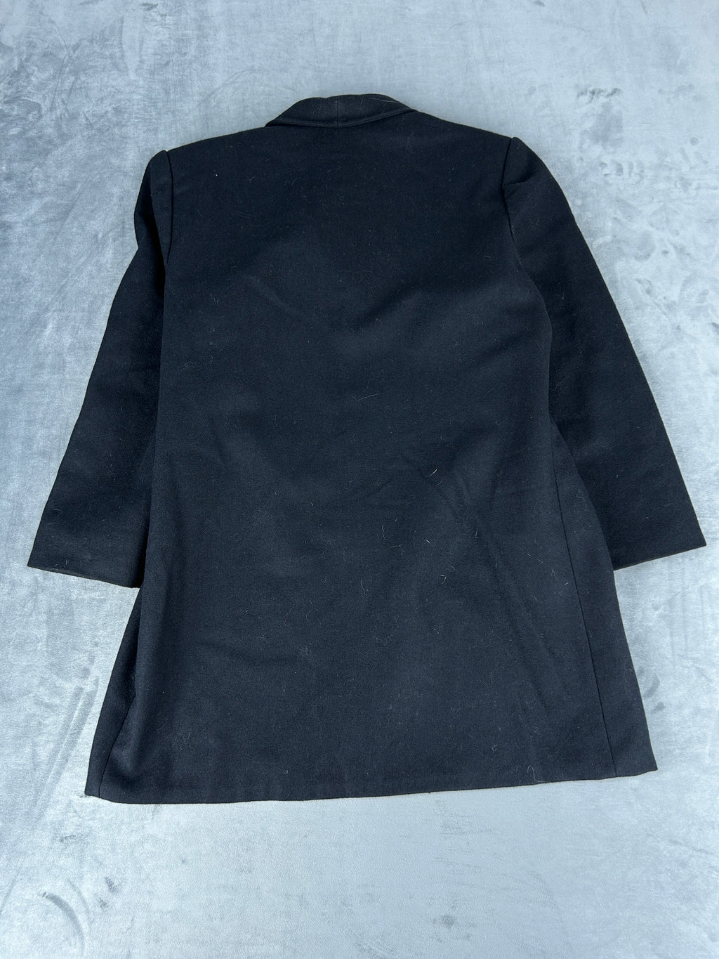 Cappotto nero in lana vintage – Donna Taglia L (IT 50)