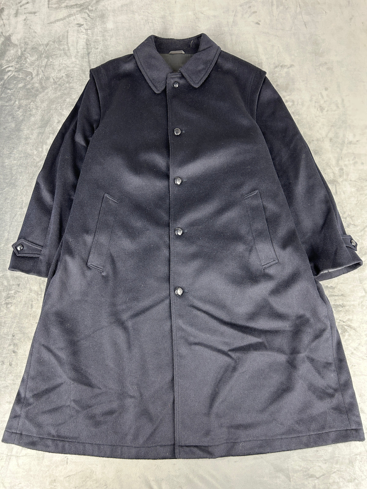 Cappotto car coat blu navy vintage – Uomo Taglia L