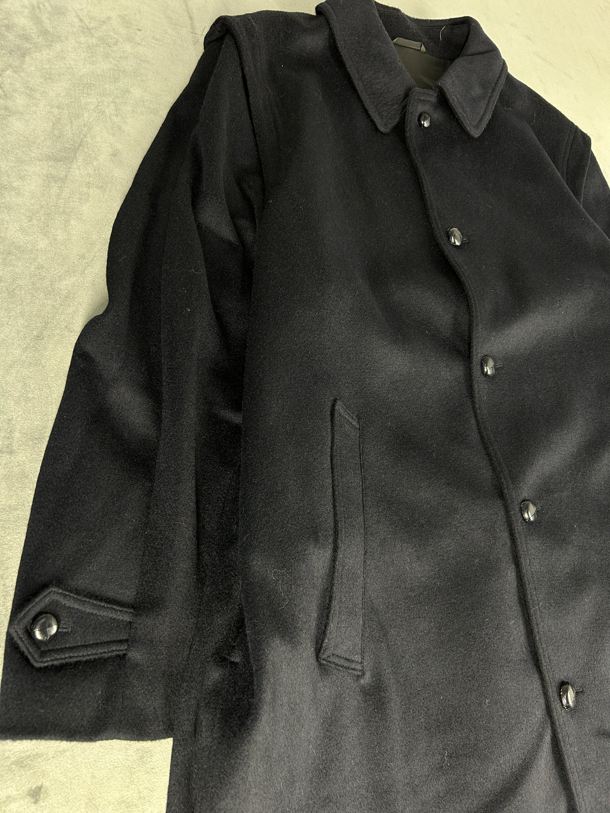 Cappotto car coat blu navy vintage – Uomo Taglia L